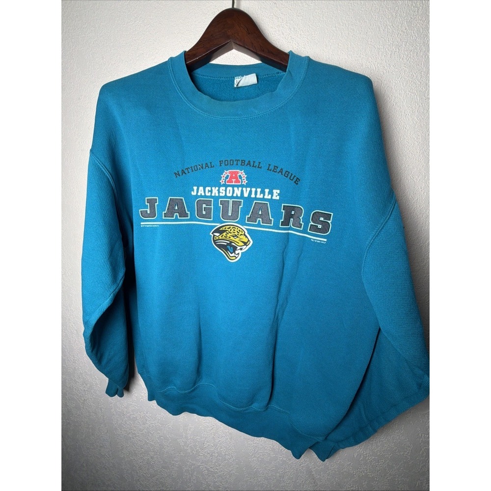 Vintage Jacksonville Jaguars Sweatshirt Large NFL Football‎ Lee Sport USA 2001